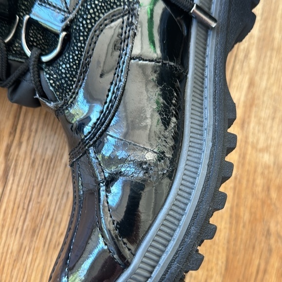 Khombu "Quechee Stingray" Black Suede Winter Boots Size 5M - Picture 6 of 10